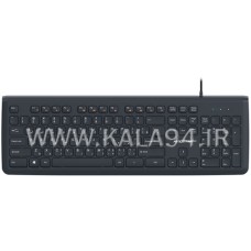 کیبورد سیمی KINGSTAR KB75 / دارای 103 کلید اصلی مات با طراحی ارگونومیک و سایلنت کلیدها / کلید با دقت و مقاومت بالا در ضرب مداوم / حروف فارسی و انگلیسی / کابل 1.5 متری با درگاه اتصال USB / گارانتی 1403.02.01